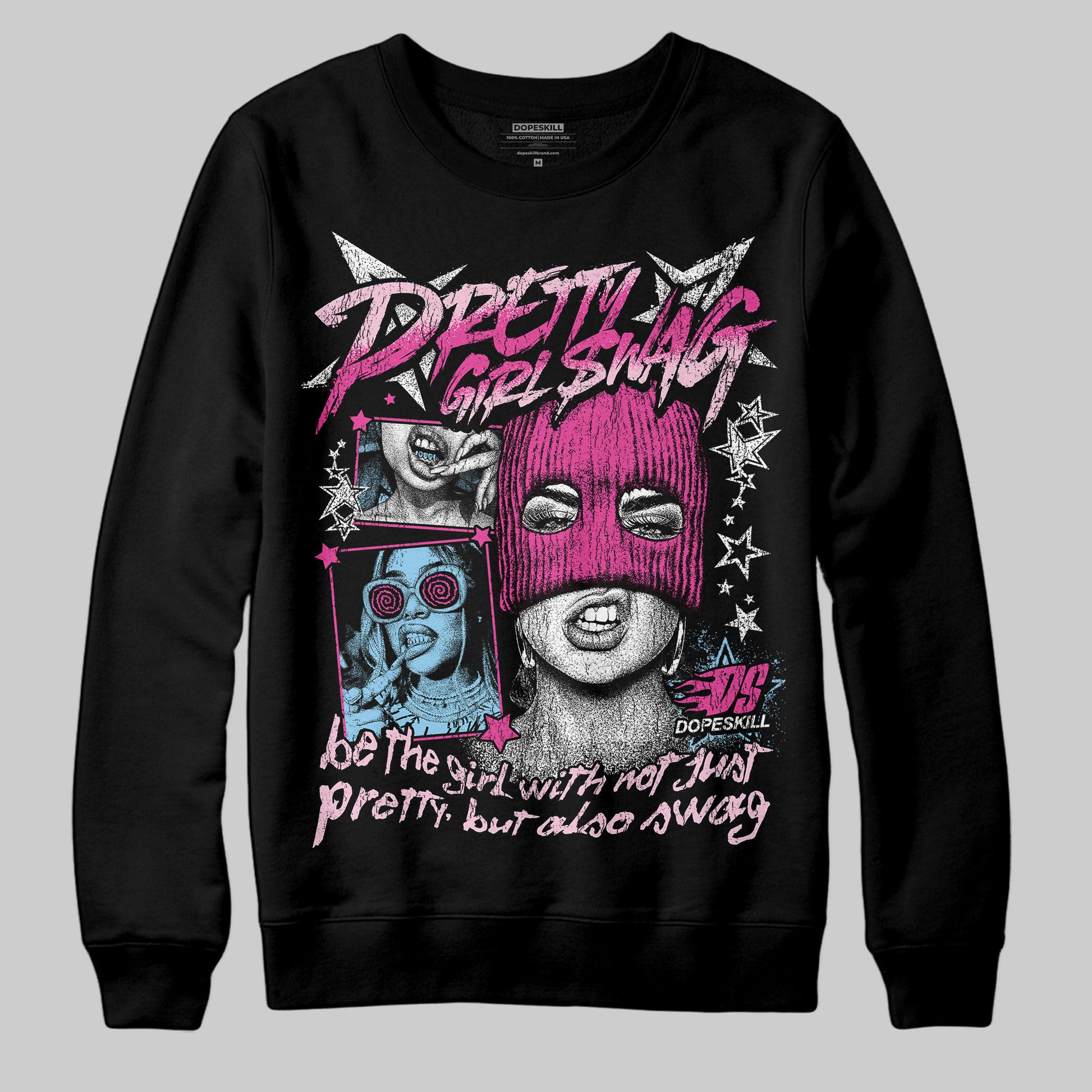 Jordan 6 “Doernbecher” DopeSkill Sweatshirt Pretty Girl Swag Graphic Streetwear - Black