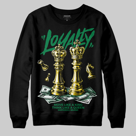 Green Sneakers DopeSkill Sweatshirt Loyalty Graphic Streetwear - Black