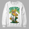 Green Sneakers DopeSkill Sweatshirt Stay High Graphic Streetwear - White 