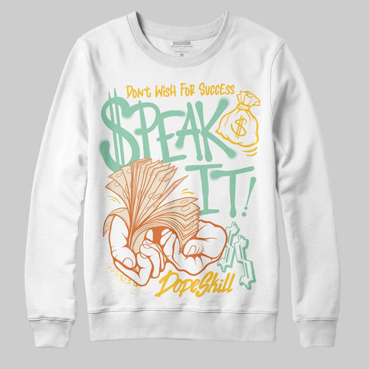 SB Dunk Low Rodeo Tourmaline DopeSkill Sweatshirt Speak It Graphic Streetwear - WHite