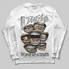 Jordan 10 Retro Shadow (2025) DopeSkill Long Sleeve T-Shirt The Mouth With No Droughts Graphic Streetwear - White