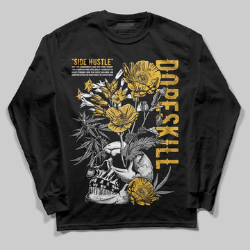Jordan 5 'Tokyo' DopeSkill Long Sleeve T-Shirt Side Hustle Graphic Streetwear - Black