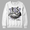 Jordan 5 Retro Low Indigo Haze DopeSkill Sweatshirt Trust No One Graphic Streetwear - White