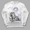 Jordan 5 Retro Low Indigo Haze DopeSkill Long Sleeve T-Shirt Show Me The Money Graphic Streetwear - White