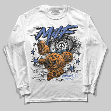 Royal Blue Sneakers DopeSkill Long Sleeve T-Shirt MILF Graphic Streetwear - White