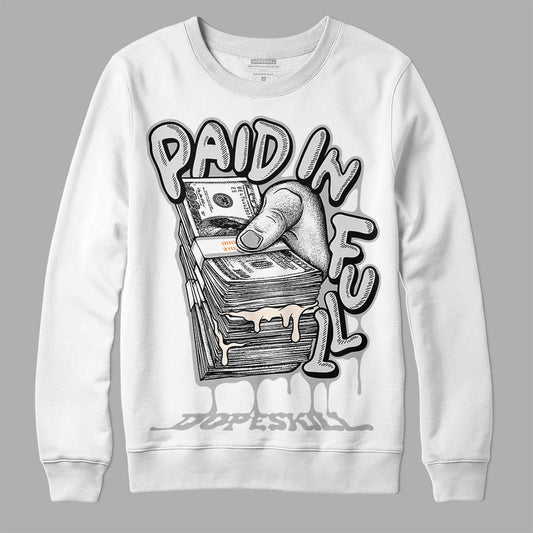 Dunk Low Cool Grey DopeSkill Sweatshirt Paid In Full Graphic Streetwear - White 