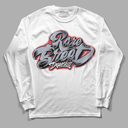 Jordan 4 “Bred Reimagined” DopeSkill Long Sleeve T-ShirtRare Breed Type Graphic Streetwear - White