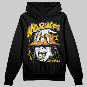 Yellow Sneakers DopeSkill Hoodie No Rules Graphic Streetwear - black