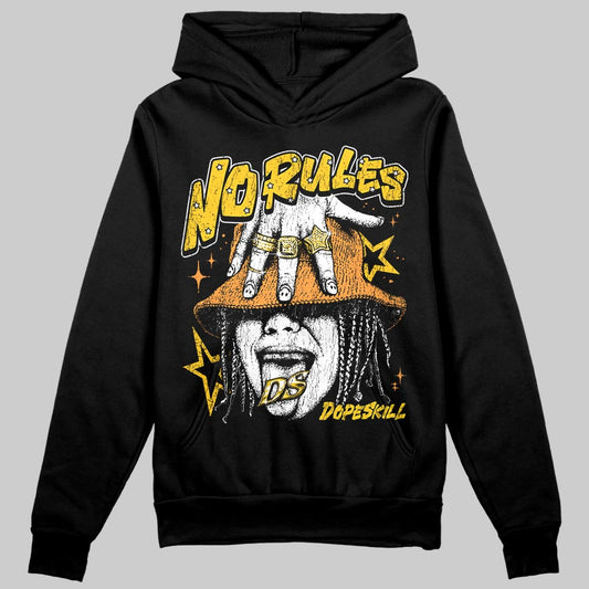 Yellow Sneakers DopeSkill Hoodie No Rules Graphic Streetwear - black
