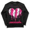 Jordan 1 Low GS “Fierce Pink” Dopeskill Long Sleeve T-Shirt Juneteenth Heart Graphic Streetwear - Black