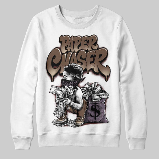 A Ma Maniére x Air Jordan 4 “Dark Mocha” DopeSkill Sweatshirt Paper Chaser Boy Graphic Streetwear - White