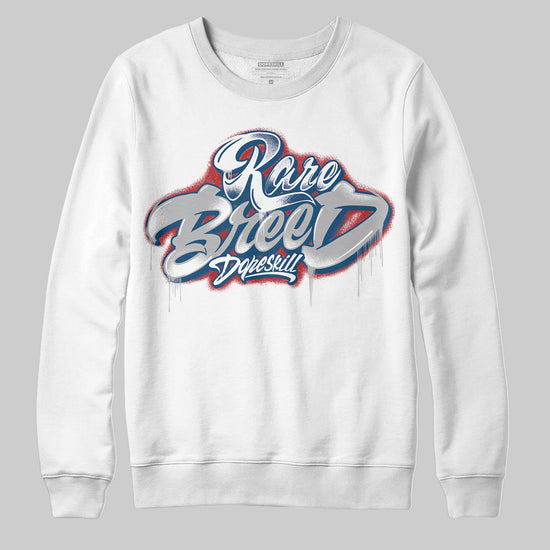 Jordan 12 Retro French Blue (2025) DopeSkill Sweatshirt Rare Breed Type Graphic Streetwear