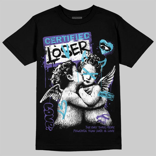 Jordan 8 Aqua DopeSkill T-Shirt Certified Lover Graphic Streetwear - black