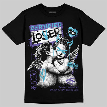 Jordan 8 Aqua DopeSkill T-Shirt Certified Lover Graphic Streetwear - black