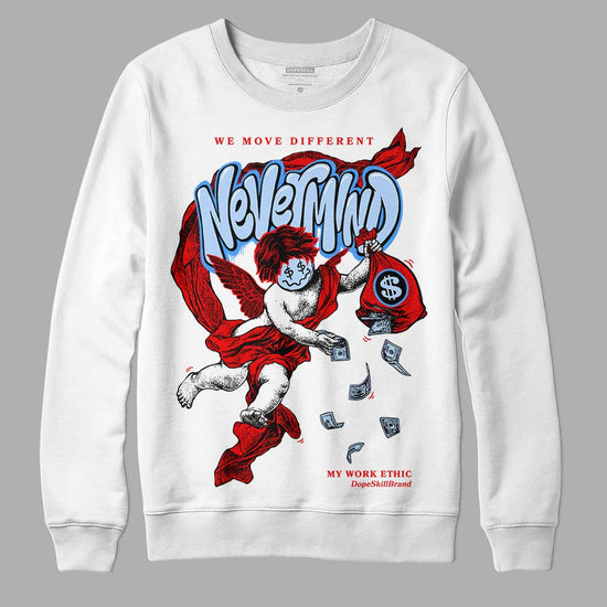 Jordan 11 Retro Cherry DopeSkill Sweatshirt Nevermind Graphic Streetwear - White