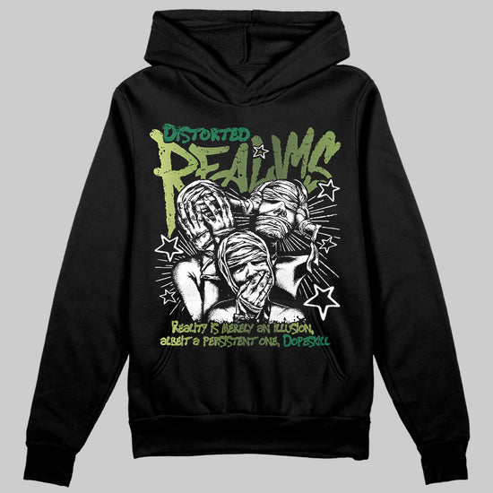 Foamposite Pro 'Pine Green' DopeSkill Hoodie Sweatshirt Distorted Realms Graphic Streetwear - Black