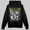 Foamposite Pro 'Pine Green' DopeSkill Hoodie Sweatshirt Distorted Realms Graphic Streetwear - Black