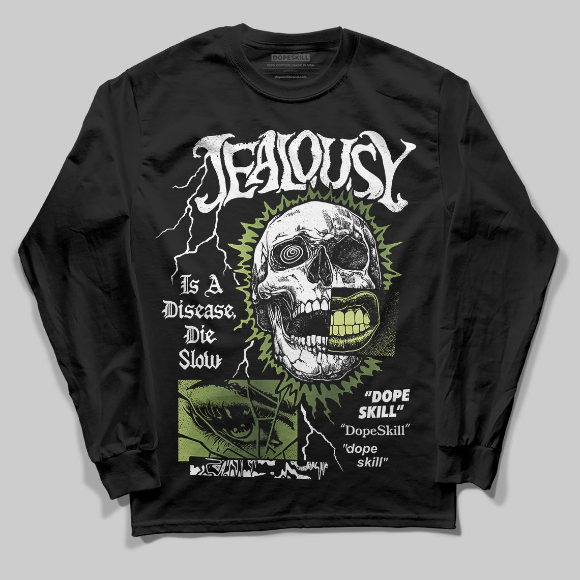 Foamposite Pro 'Pine Green' DopeSkill Long Sleeve T-Shirt Jealousy Graphic Streetwear - black