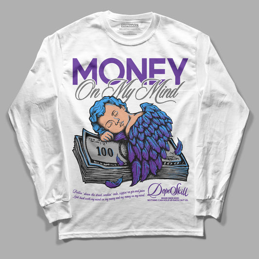 Jordan 3 Dark Iris DopeSkill Long Sleeve T-Shirt MOMM Graphic Streetwear - White