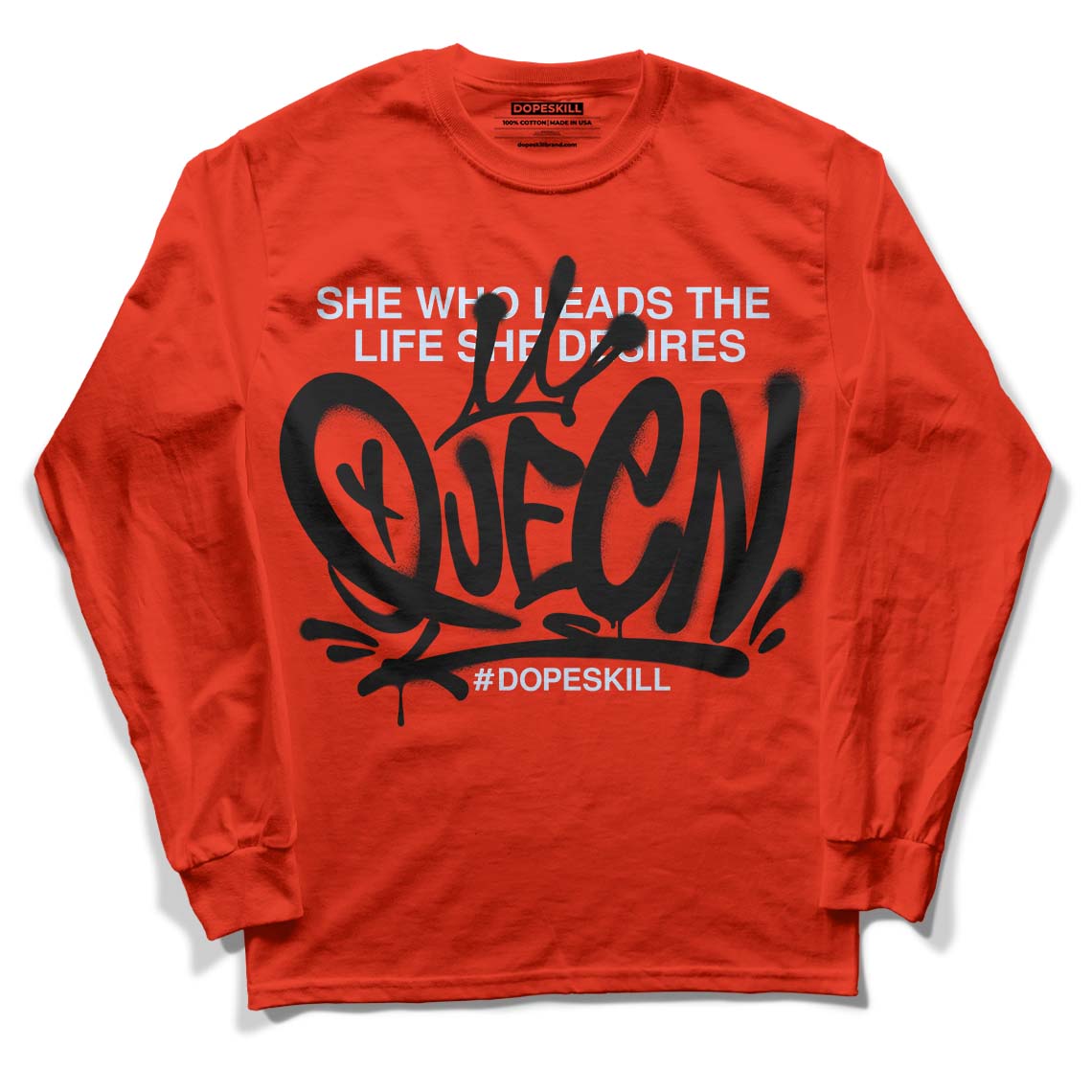 Jordan 6 Retro Toro Bravo DopeSkill Varsity Red Long Sleeve T-Shirt Queen Graphic Streetwear