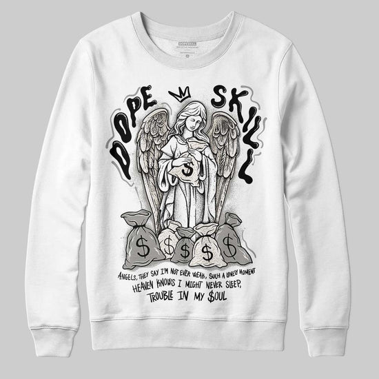 Jordan 3 Retro Pure Money DopeSkill Sweatshirt Angels Graphic Streetwear - White