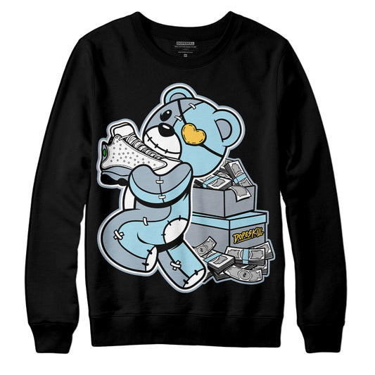 Jordan 13 “Blue Grey” DopeSkill Sweatshirt  Bear Steals Sneaker Graphic Streetwear - Black