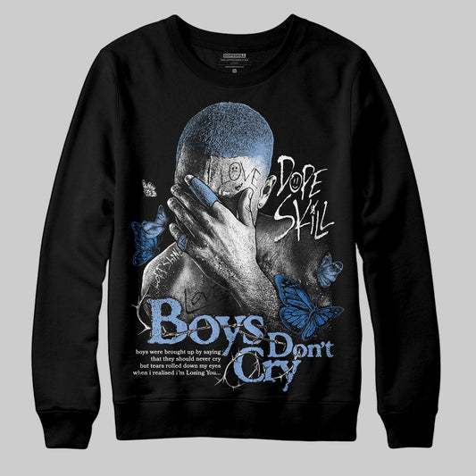 Jordan 4 WMNS 'Forget Me Not' DopeSkill Sweatshirt Boys Don't Cry Graphic Streetwear - Black