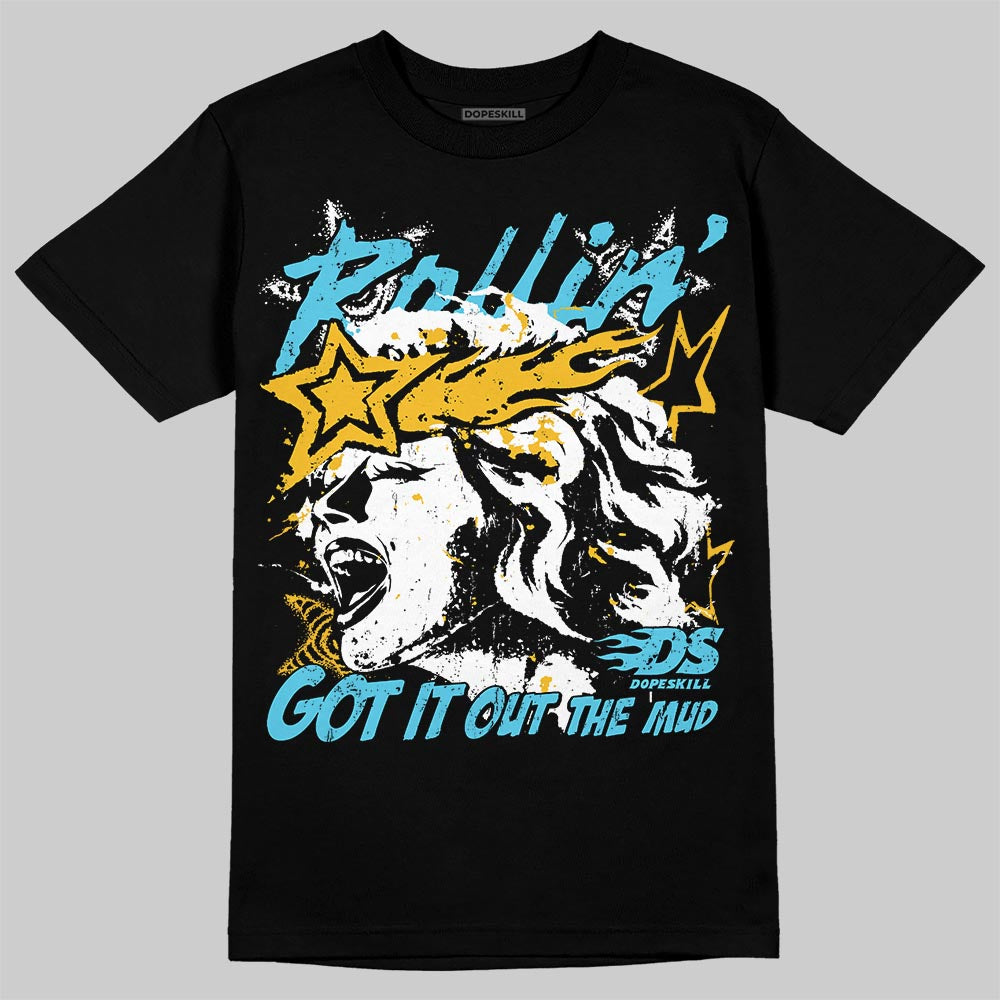 Jordan 11 Retro Gamma Blue (2025) DopeSkill T-Shirt Got It Out The Mud Graphic Streetwear - Black