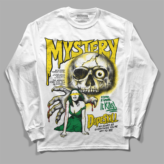 Dunk Reverse Brazil DopeSkill Long Sleeve T-Shirt Mystery Ghostly Grasp Graphic Streetwear - White 