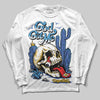 Royal Blue Sneakers DopeSkill Long Sleeve T-Shirt God Got Me Graphic Streetwear - White