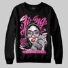 Pink Sneakers DopeSkill Sweatshirt Living My Best Life Graphic Streetwear  - black