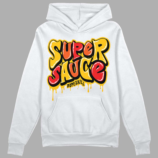 Yellow Sneakers DopeSkill Hoodie Sweatshirt Super Sauce Graphic Streetwear - White