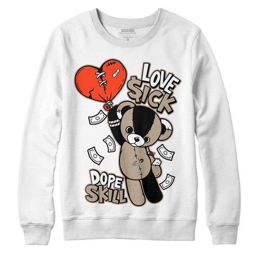 Jordan 1 High OG “Latte” DopeSkill Sweatshirt Love Sick Graphic Streetwear - White