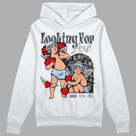 Jordan 11 Cool Grey DopeSkill Hoodie Sweatshirt Looking For Love Graphic Streetwear - White