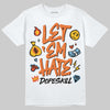 Orange, Black and White Sneakers DopeSkill T-Shirt Let 'em Hate Graphic Streetwear - White