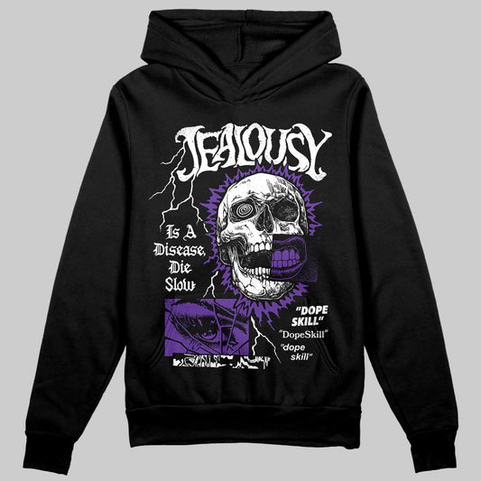 PURPLE Sneakers DopeSkill Hoodie Sweatshirt Jealousy Graphic Streetwear - black