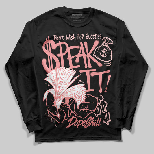 Jordan 3 Retro Valentine's Day Treat Yourself (2025) DopeSkill Long Sleeve T-Shirt Speak It Graphic Streetwear - Black