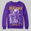 PURPLE Sneakers DopeSkill Sweatshirt All Earned Graphic Streetwear - Purple