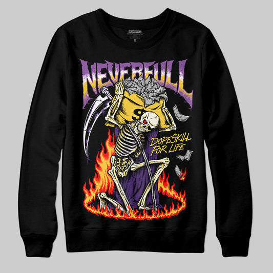 Jordan 12 “Field Purple” DopeSkill Sweatshirt NeverFull Graphic Streetwear - Black