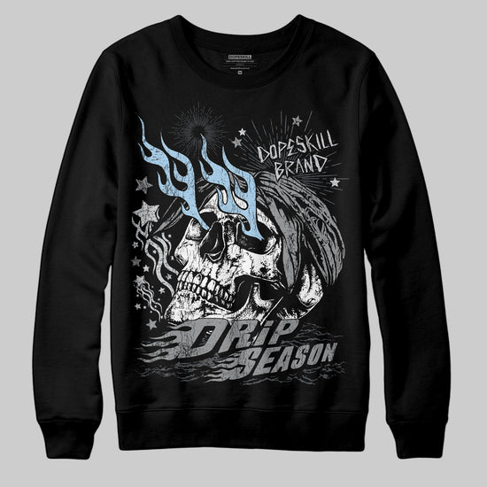 Jordan 5 Retro Wolf Grey (2026) DopeSkill Sweatshirt Drip Season Graphic Streetwear - Black