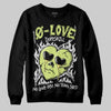 Jordan 4 GS “Light Lemon Twist” DopeSkill Sweatshirt Crying Heart Graphic Streetwear - Black