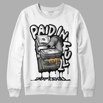 Jordan 11 "Gratitude" DopeSkill Sweatshirt Paid In Full Graphic Streetwear - White