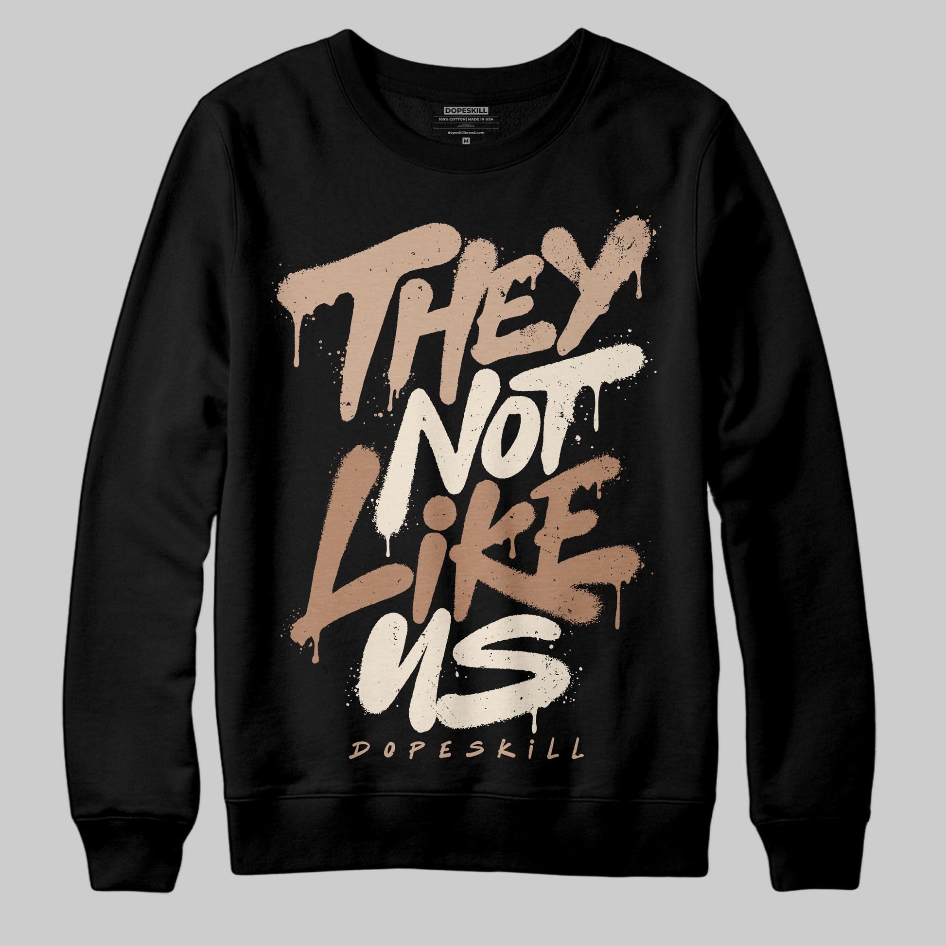 Jordan 4 Retro Cozy Girl DopeSkill Sweatshirt They Not Like Us Graphic Streetwear - black