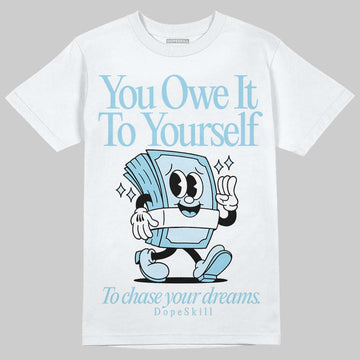 Vans Knu Stack Vintage Satin Dream Blue DopeSkill T-Shirt Owe It To Yourself Graphic Streetwear - White