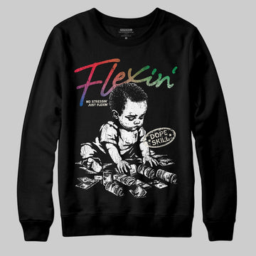 Jordan 11 Retro 285 Atlanta DopeSkill Sweatshirt Flexin' Graphic Streetwear - Black