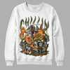 Jordan 5 "Olive" DopeSkill Sweatshirt Chillin Graphic Streetwear - White