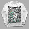 Jordan 3 "Green Glow" DopeSkill Long Sleeve T-Shirt Resist Graphic Streetwear - White 