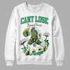 Jordan 5 “Lucky Green” DopeSkill Sweatshirt Cant Lose Graphic Streetwear - White