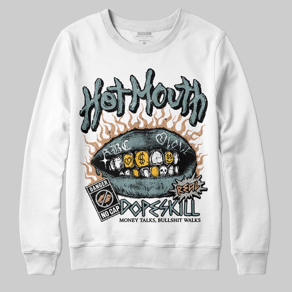 Nike Air Max 1 Low Poly “Adventure” DopeSkill Sweatshirt Hot Mouth Graphic Streetwear - White 