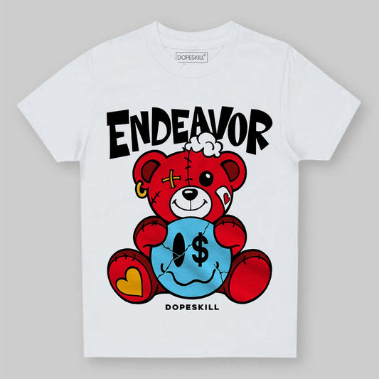 Red Sneakers DopeSkill Toddler Kids T-shirt Endeavor Graphic Streetwear - White